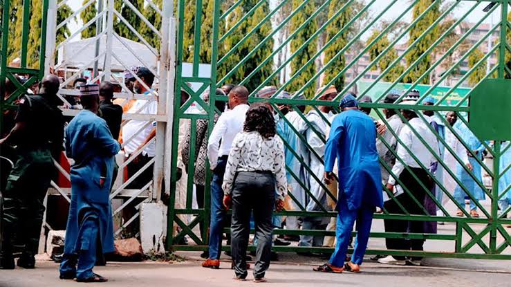 NLC shuts National Assembly gate