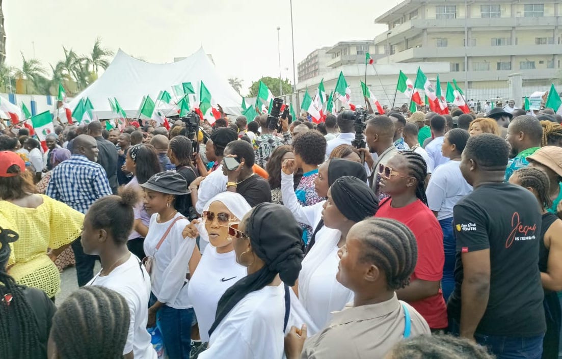 Wike vs Fubara: NLC, TUC, NANS, others protest in support of Rivers gov